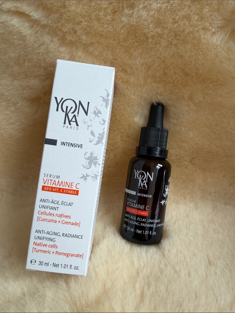 YonKa Paris vitamin c serum 20% stable anti-aging turmeric pomegranate *